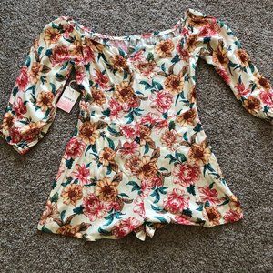 NWT Forever 21 Floral Romper